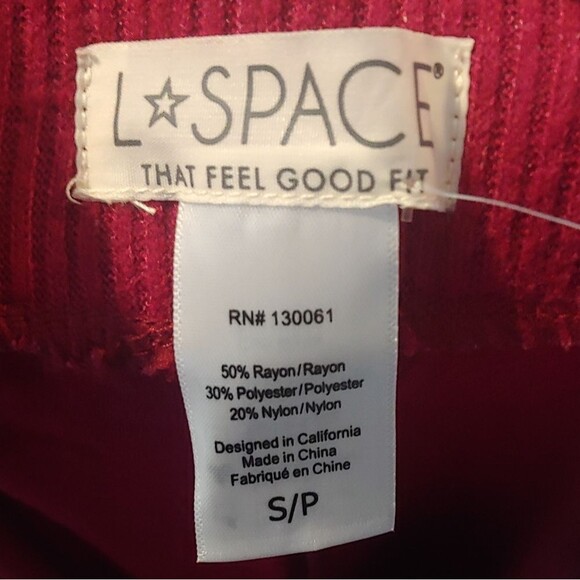 NWT L*Space Adelyn Pull On Soft Pant Sz S Cabernet NEW - Picture 5 of 9